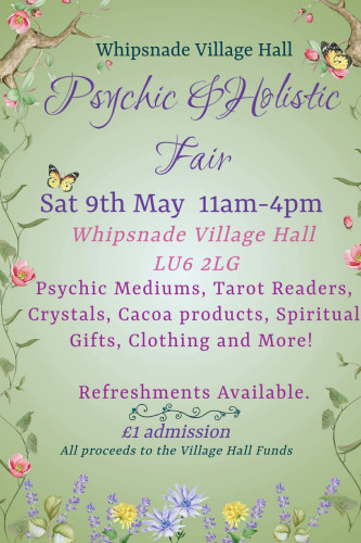 Tarot Readings at Whipsnade Village Hall Saturday 9th May 2026- 11:00am - 4:00pm