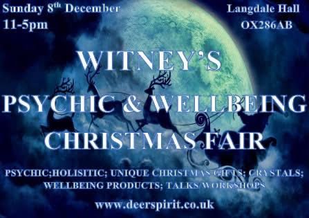 Tarot Readings at Deer Spirit Events WITNEY - Sunday 8th December 2024 11.00-5.00pm