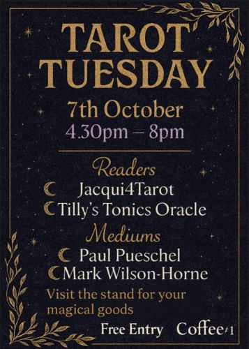Tarot Tuesday - Coffee#1- Banbury - 7th October 2025 - 4:30pm - 8:00pm